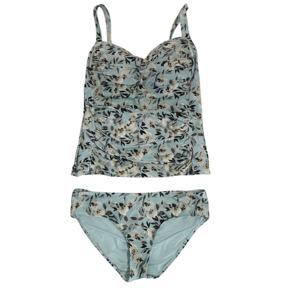 Nip Tuck Joanne Boho Breeze Floral Print Women's Tankini Set Size 12